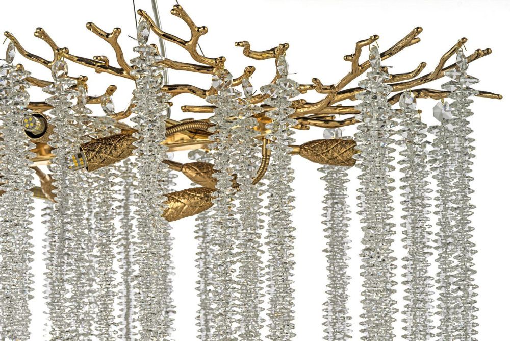 Люстра подвесная ** см, 10*G9*40W, Dio D`arte Tavenna Gold Tavenna H 1.5.100x40.100 G, золотой