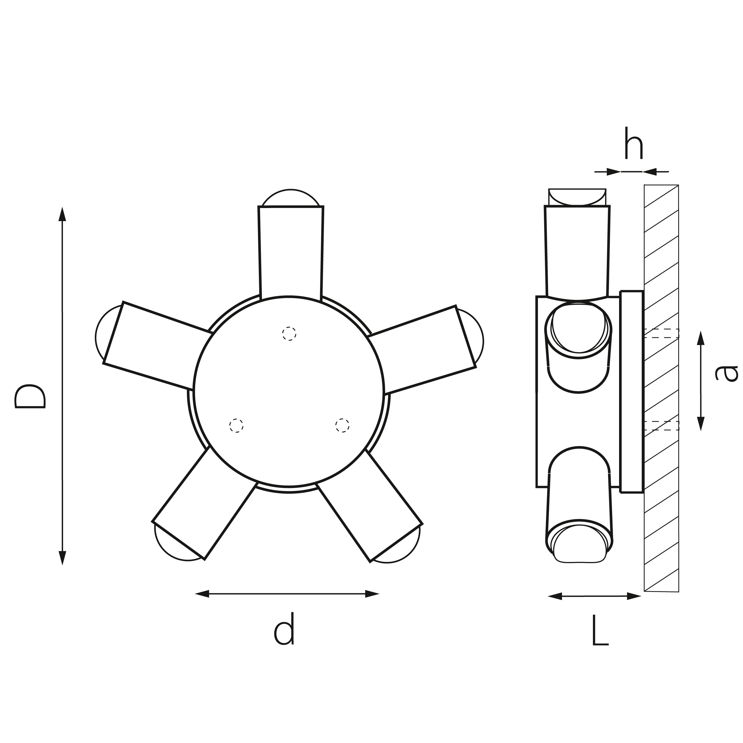 Светильник светодиодный уличный 17*5 см, 5W 4000K Lightstar Dito Dito 380653 Черный
