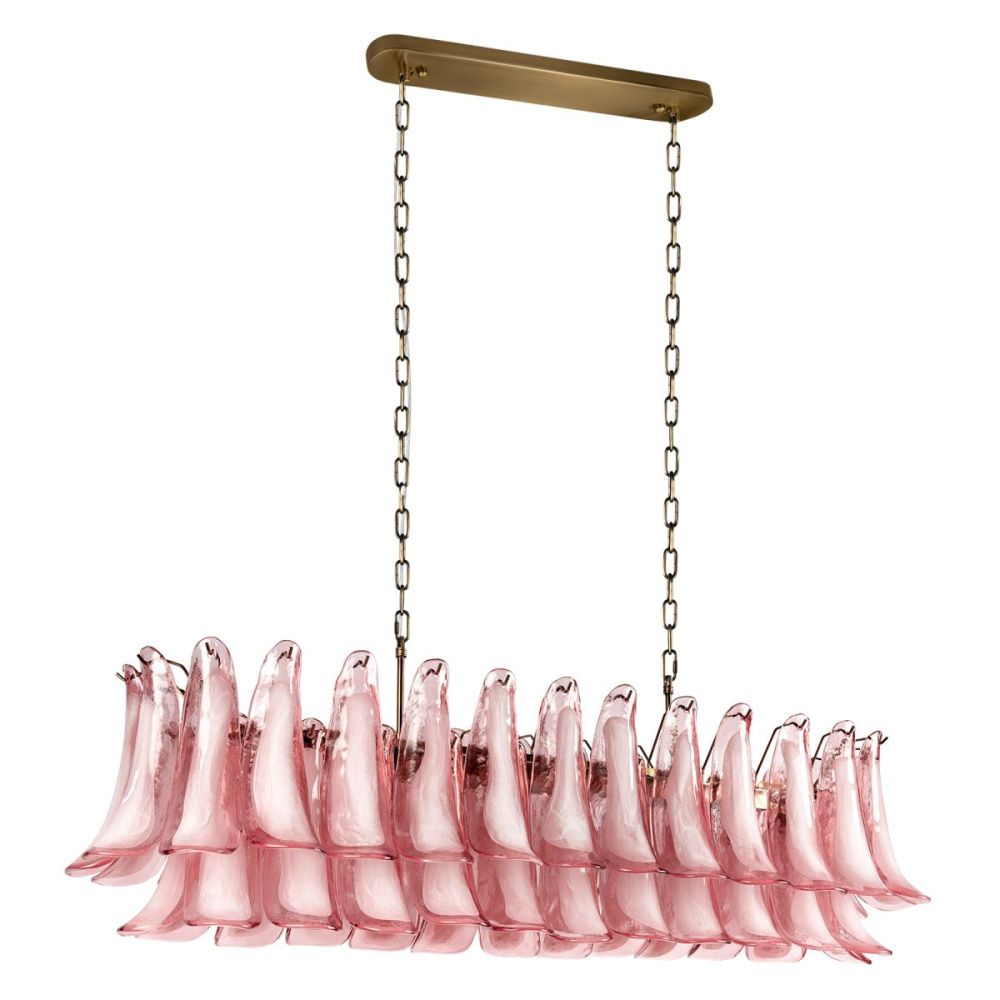 Подвесная люстра 120 см, Loft IT Lilou 10600/1200R Pink, бронза