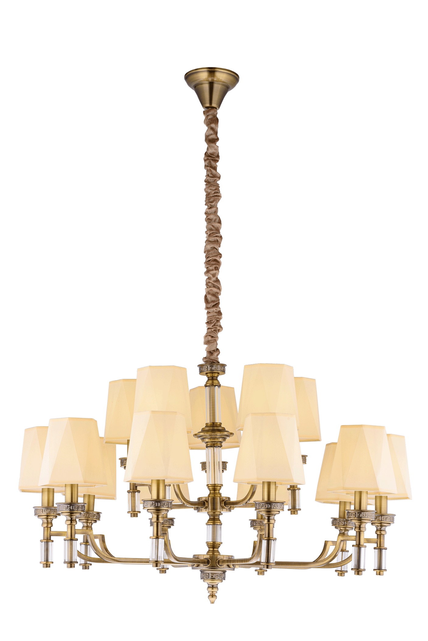 Люстра 950*570-1600, 15*E14, 40W NewRgy Модерн 8679/10+5BR BRONZE, Бронза