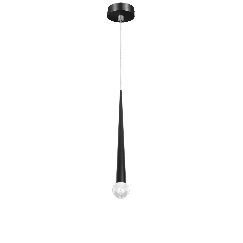 Подвес с декоративной насадкой (шар) 4W 282LM 24G 3CCT 3000/4000/6000K Punto mini Lightstar 807007-2 Черный