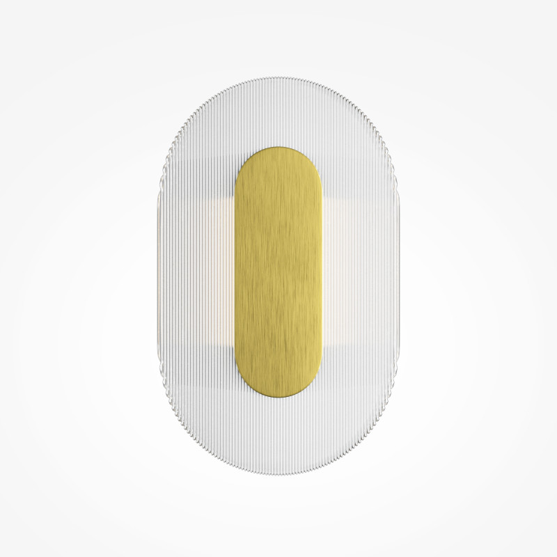 Бра 7*12,5*21 см, LED, 3000К, Maytoni Ply MOD355WL-L6BS3K латунный