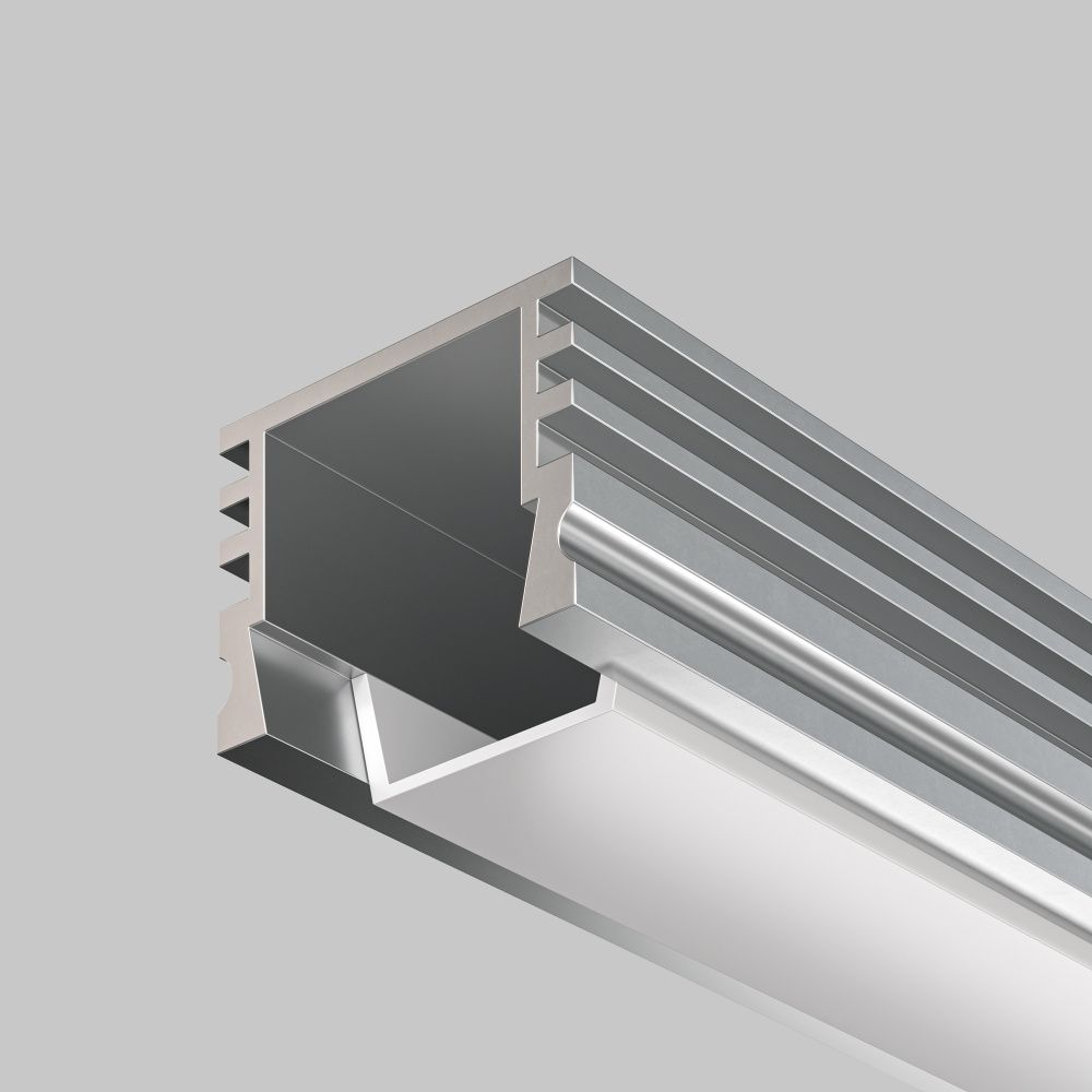 Алюминиевый профиль накладной 16x12 (Серебро, 2 м), ALM-005-S-2M 631012 Maytoni