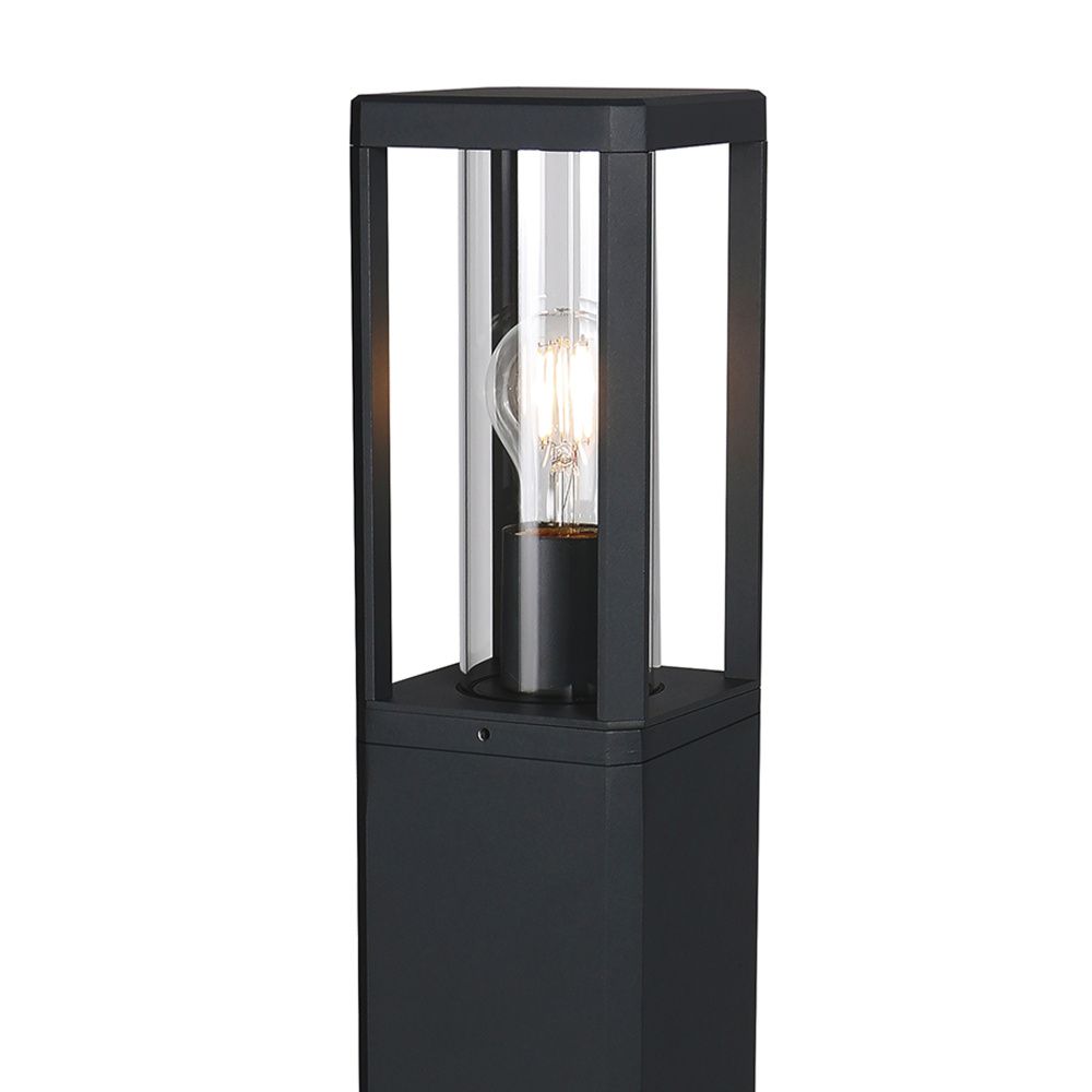 Уличный светильник 12*12*80-80 см, вр  см, 1*E27*20W, K, Mantra Nevada MAN8901, черный