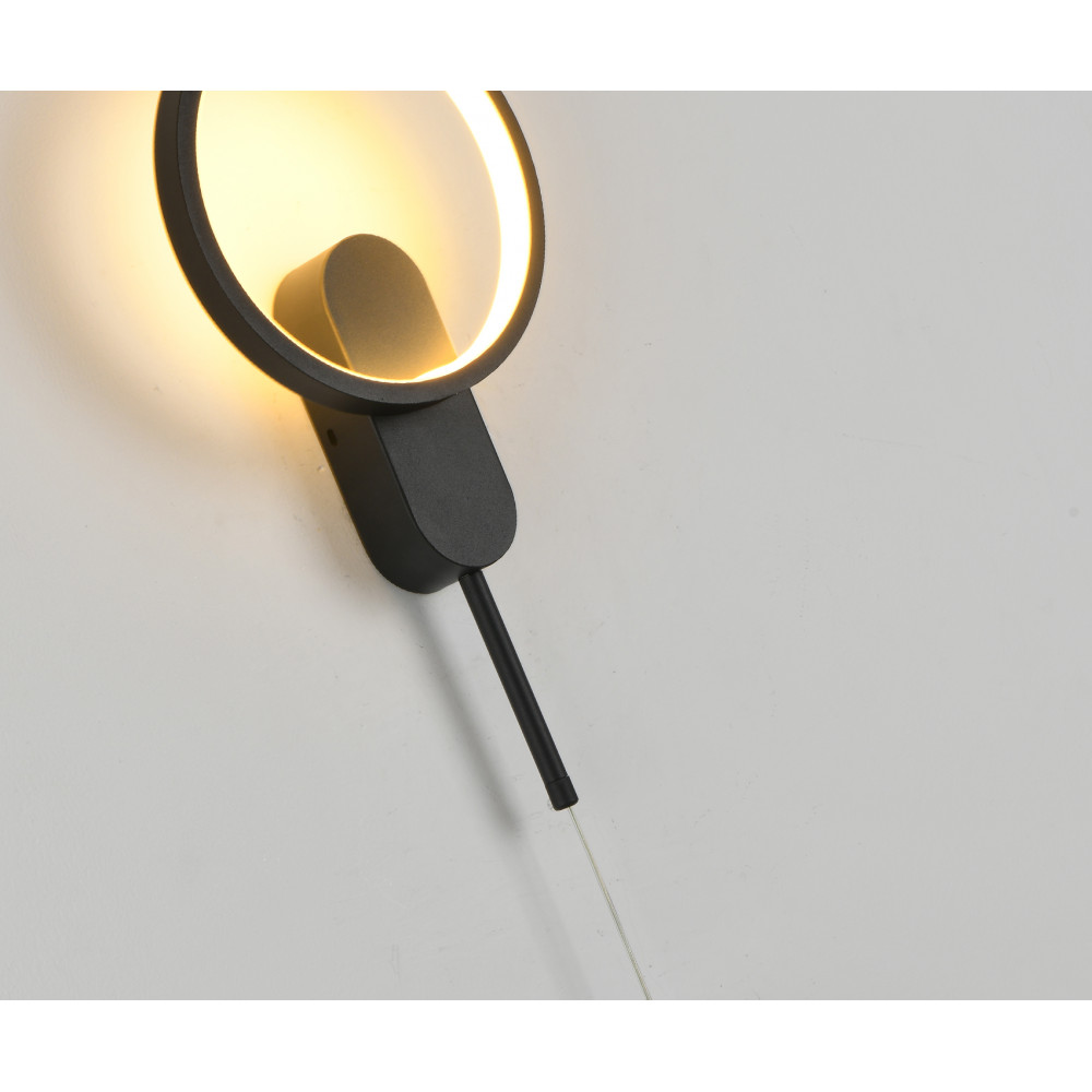 Бра 20*152 см, 17W, 3000K Kink Light Адис KIN2204,19 черный