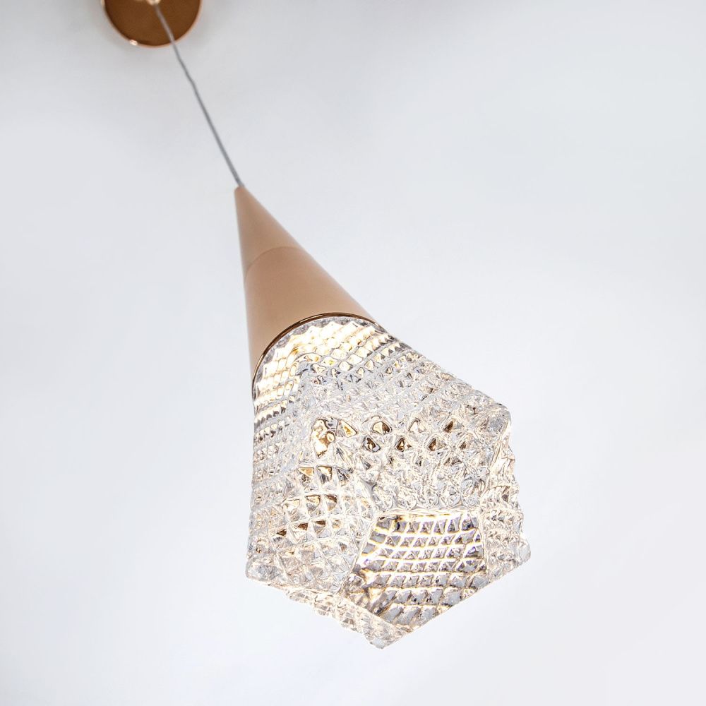 Подвесной светильник 8*8*200 см, LED 3W, 4000K, Золото MODELUX ML.3315.1