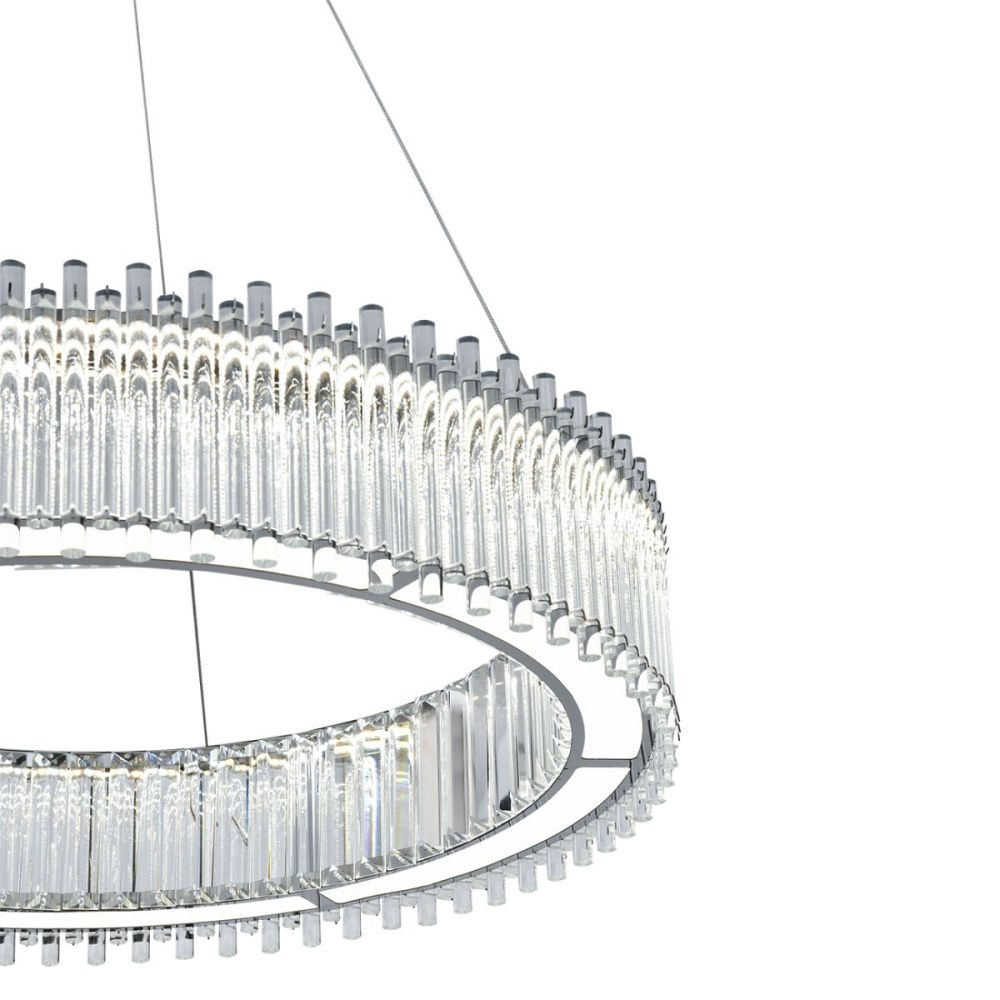 Подвесная люстра 60 см, 45W, 3000-6000K, Indigo Grado 12056/A/1P Chrome V000195L, хром