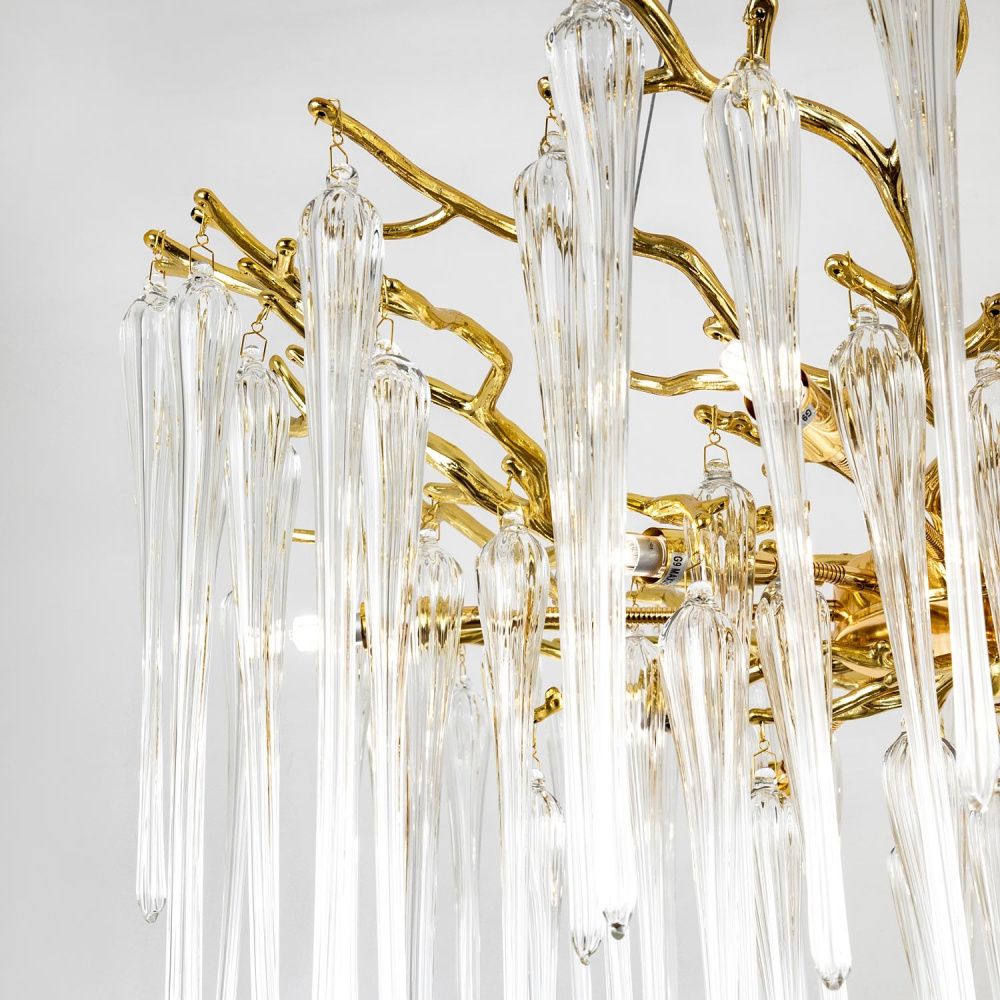 Подвесная люстра 76*76*140 см, G9 10xG9W, Золото MODESTYLE MS.2114.760