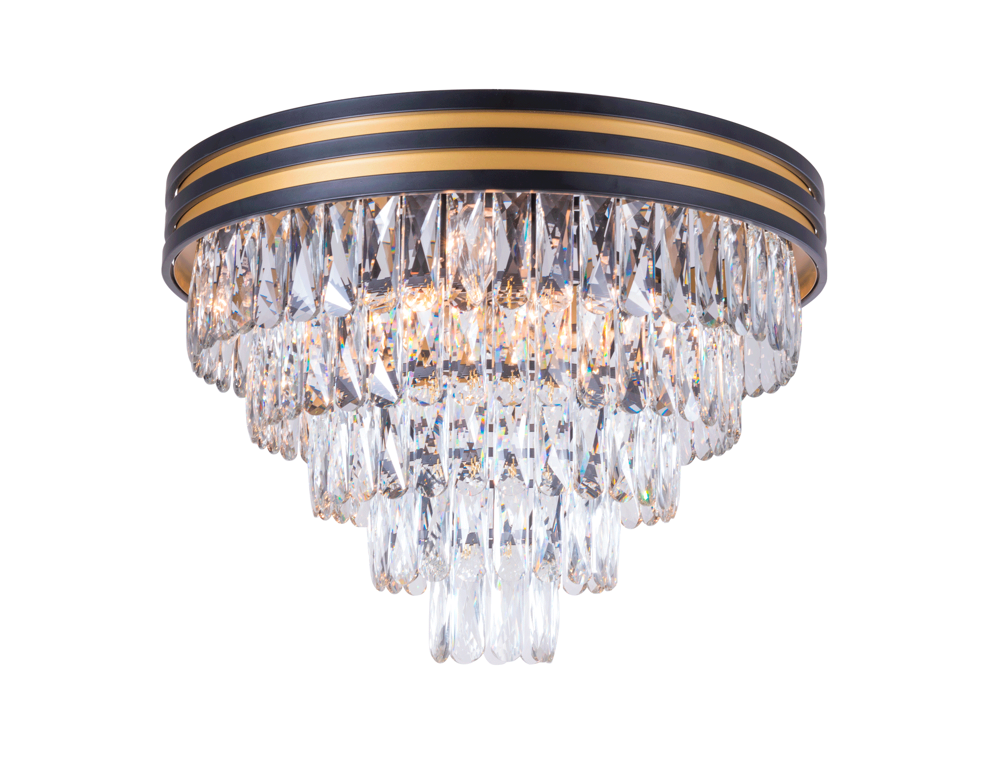 Люстра 600*430, 12*E14, 40W NewRgy Cristallo 2417J/12A MBK+GD+CL, MBK+GD+CL