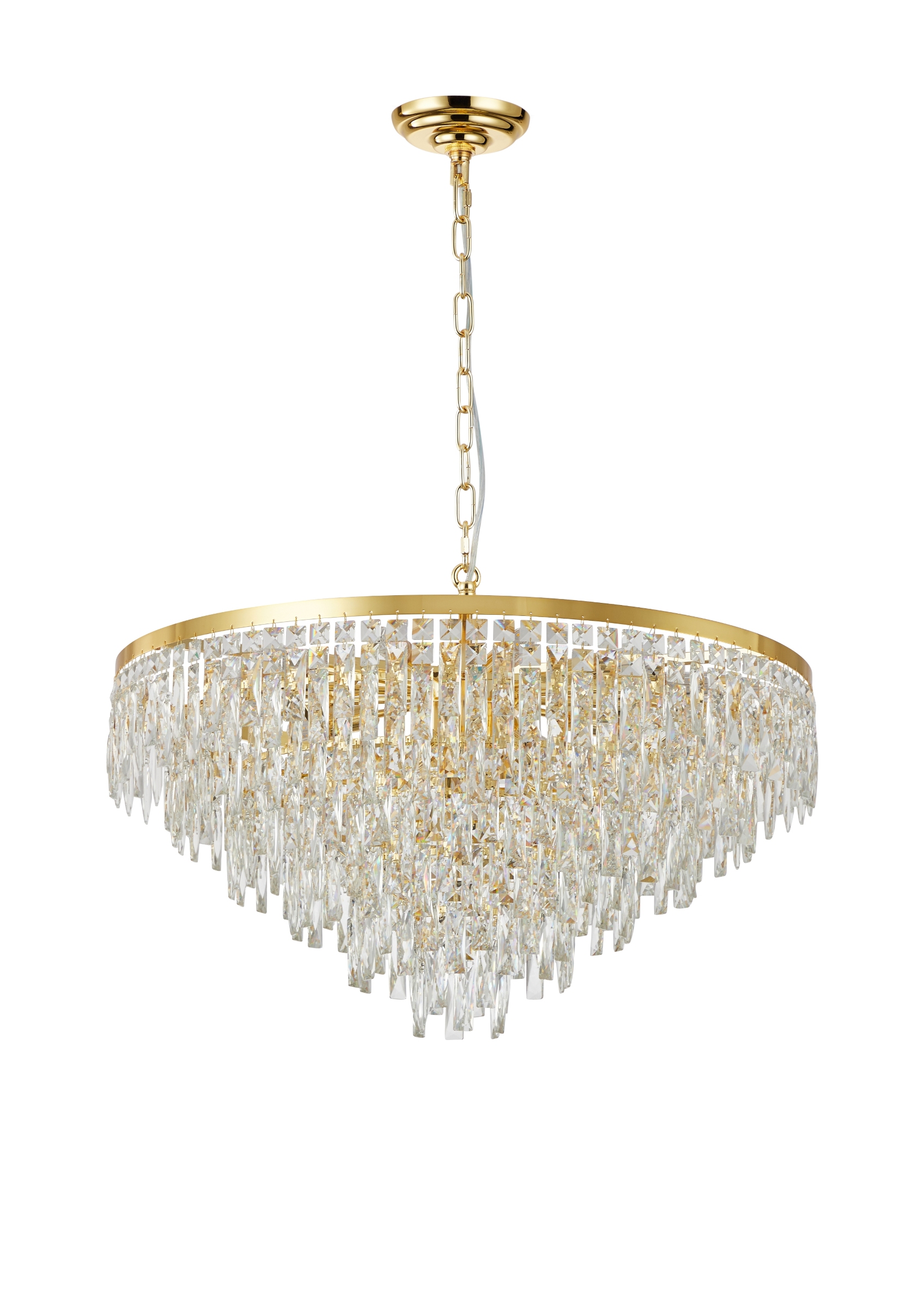 Люстра  1000*500, 24*E14, 40W NewRgy Cristallo NW722-ф1000*H500 H gold, H GOLD