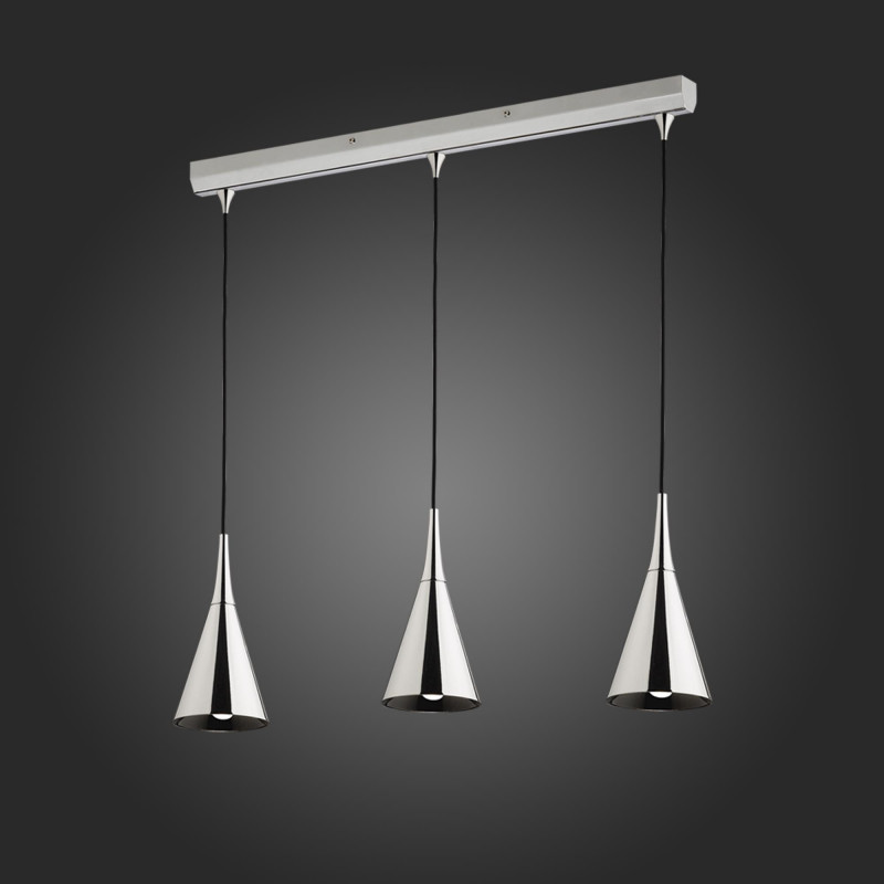Люстра подвесная 80*14 см, 120W, ST LUCE GOCCE SL874.103.03 Хром