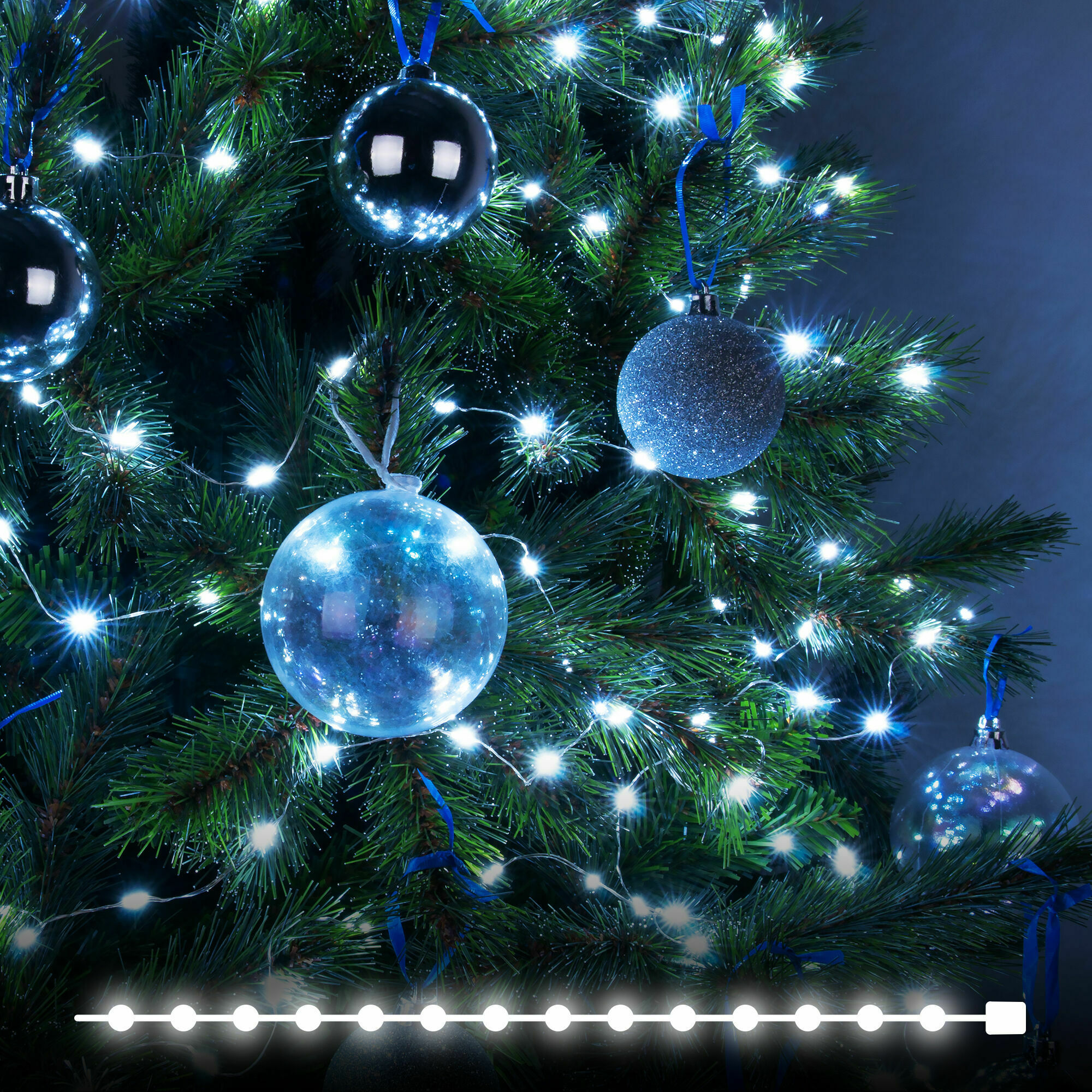 Гирлянда нить роса белый 10М IP20 Elektrostandard 400-009 белый 10 м IP20