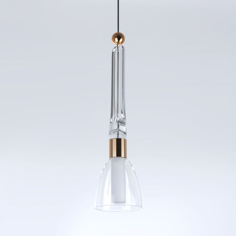 Подвесной светильник 12,5*80/200 см, LED 6W MODESTYLE MS.1630.1 золото/черный