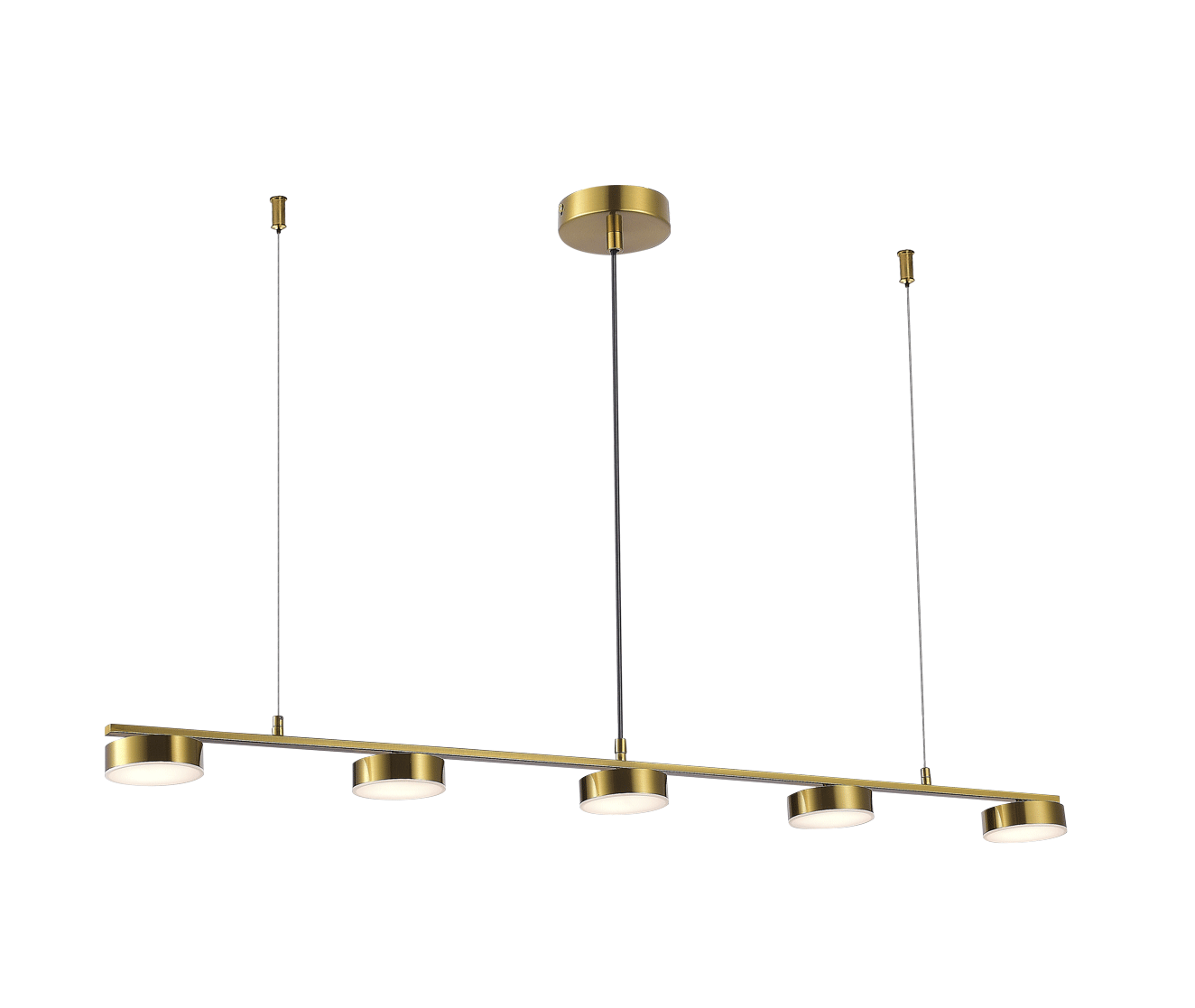Светильник  1180*1100, LED, 30W 4000K NewRgy LED 1776-DW-5 BRASS, Бронза