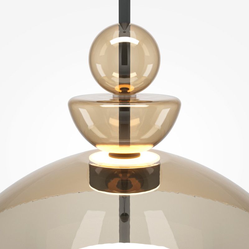 Подвесной светильник 40*40*358 см, LED*12W, 3000K, Maytoni Bangkok MOD185PL-L12CG3K3, черный