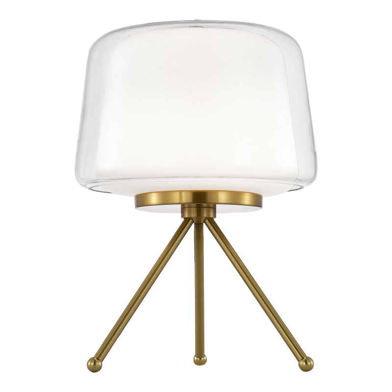 Настольная лампа 29*41 см, LED, 16W,  3000К, ST-Luce PANDORA SL6127.304.01 латунный