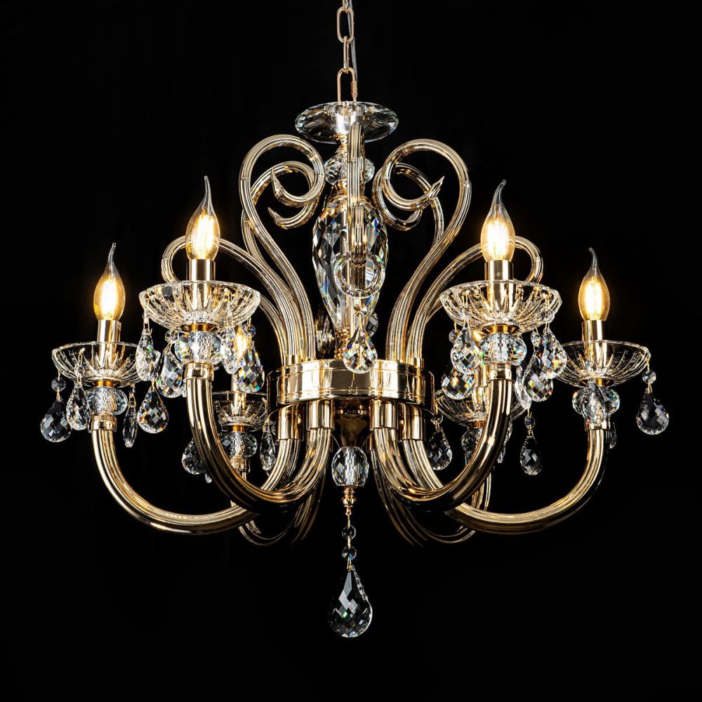 Люстра 65 см, 6*Е14*40W, Modelux  ML.7141.6P, Золото