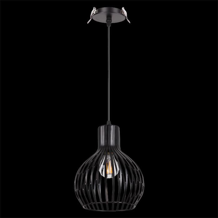 Встраиваемый подвесной светильник Novotech Zelle 370426, черный, 23.5x20x20см, Е27, 50W
