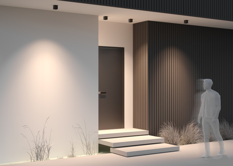 Светильник 7,6*7,6 см, LED 8W, 3000К, Графит Maytoni Ares O309CL-L8GF3K