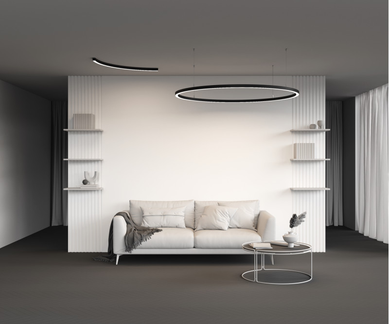Радиусный профиль Maytoni Led strip ALM-3535R-B-D-90°-1.5M, черный