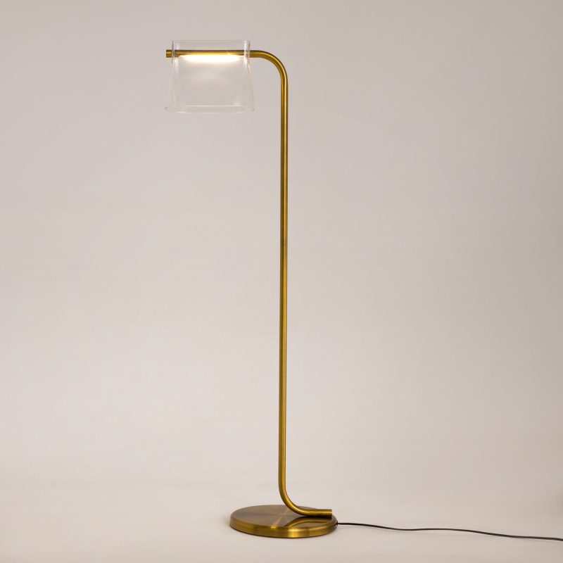 Торшер 127 см, 8W, 3000K, Maytoni Cabaret MOD170FL-L8BS3K, латунь