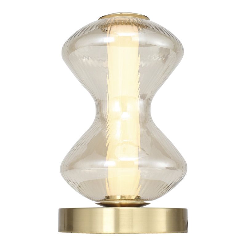 Настольная лампа *14*-24,5 см, 1*LED, 6W, 3000K, ST-Luce Spine SL6136.204.01, золотой