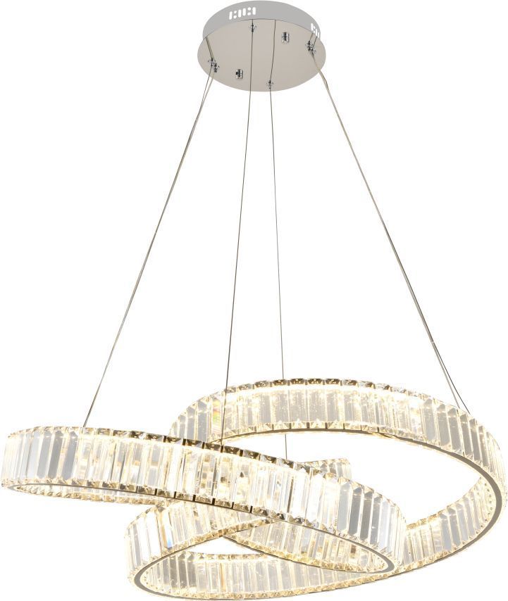 Подвесная люстра 80 см, 100W, 3000-6500K, Stilfort Vintage 4020/09/08P, хром