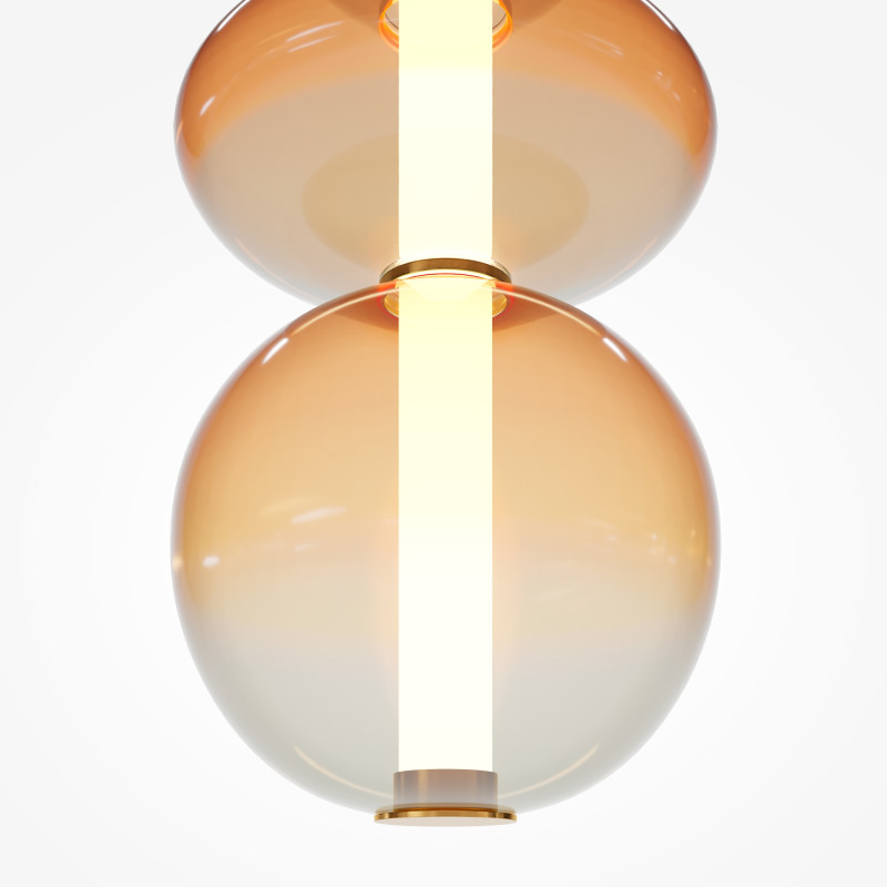 Подвесной светильник 20*20*387 см, LED, 36W, 3000К, Maytoni Futuro MOD307PL-L36BS3K латунный