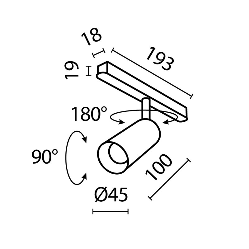 Светильник 5 см, 5W, 4000K, Maytoni Technical Exility TR032-2-5W4K-S-W, белый
