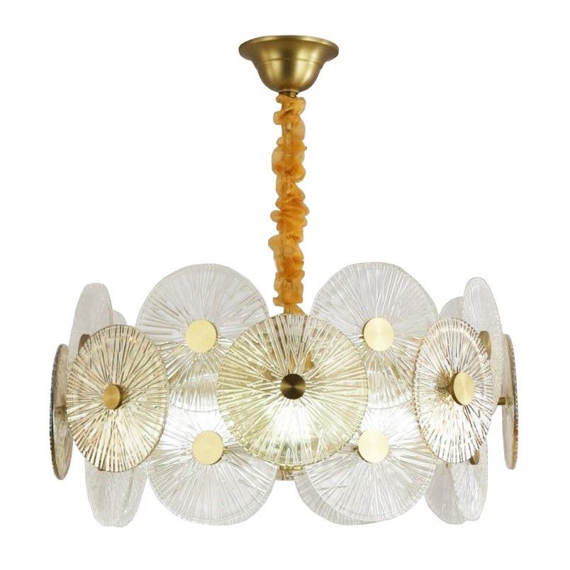 Люстра 80*80*75 см, 10*E14 Gerhort G51237/10GD, Золото;Прозрачный;Тонированный