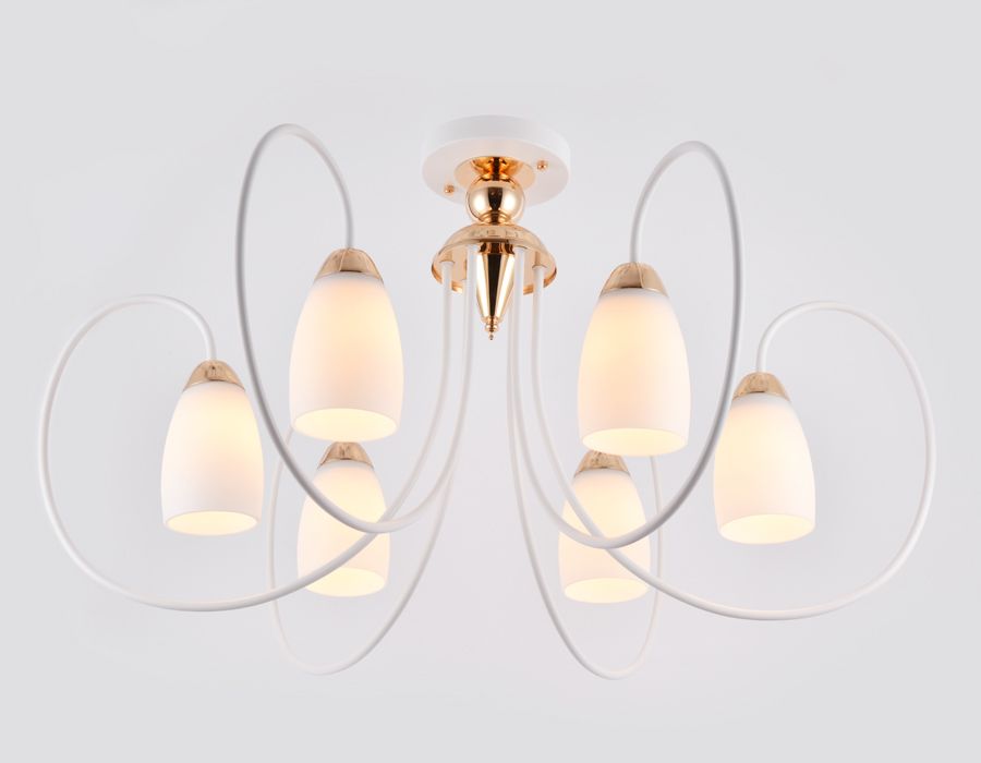 Люстра 85*48 см, E27 W, К, белый, золото Ambrella Traditional Traditional TR3120