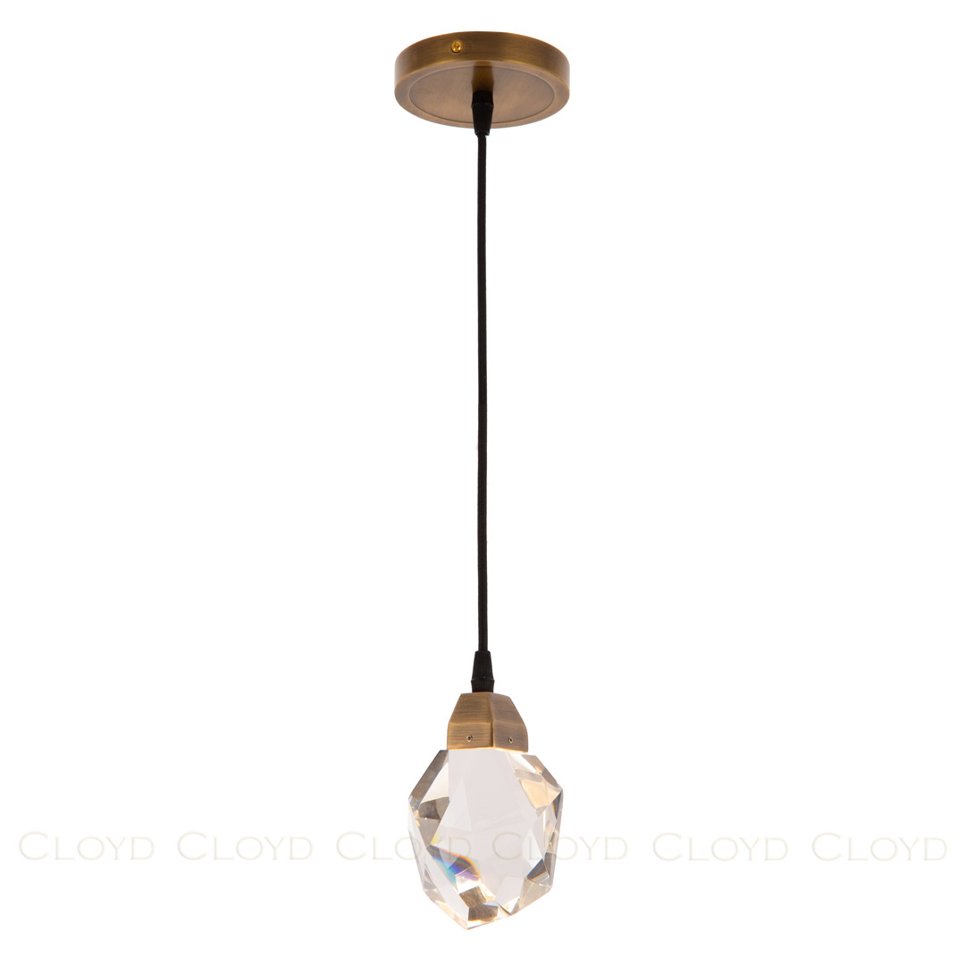 Подвесной светильник 11*16 см 1*LED 3W латунь темная Cloyd Bozon 10723
