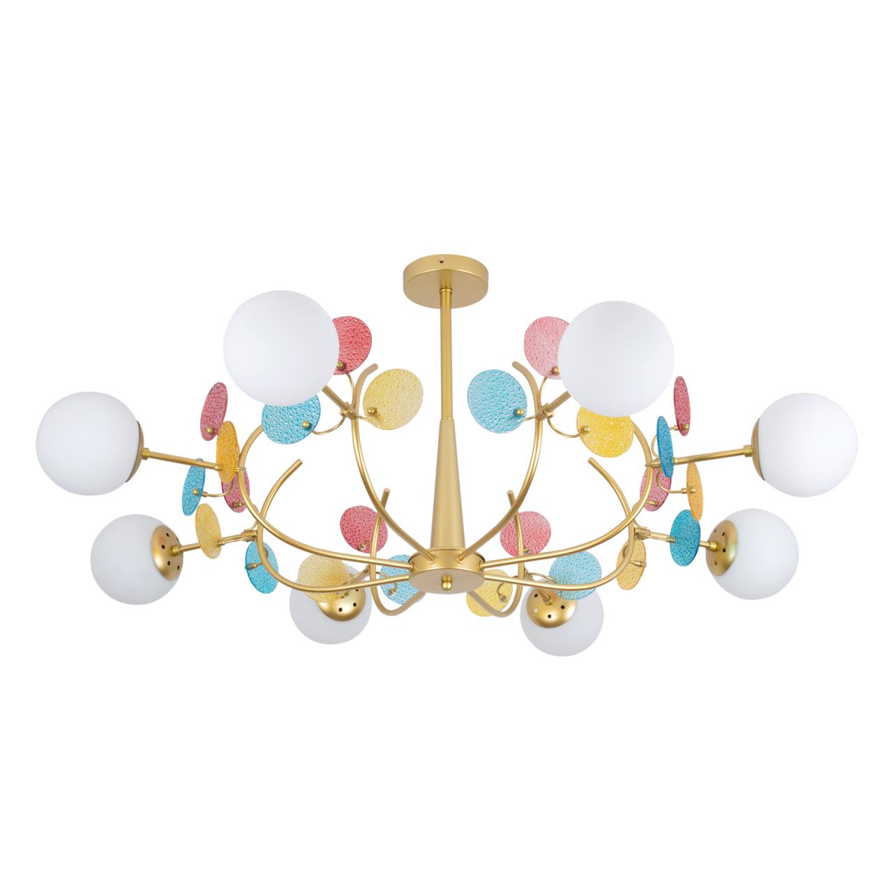 Светильник 110*110*50 см, Е 27 8x60W, Золото, Латунь MODEMODERN MD.1284.8