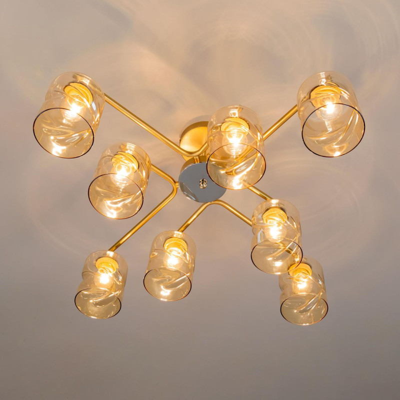 Люстра 70 см Citilux Клод CL137182 золото
