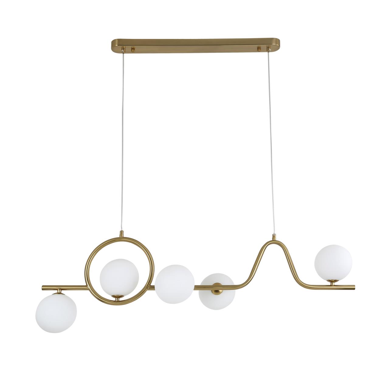 Подвесной светильник 100*36*40/150 см, 5*G9 MODESTYLE MS.6268.5 латунь