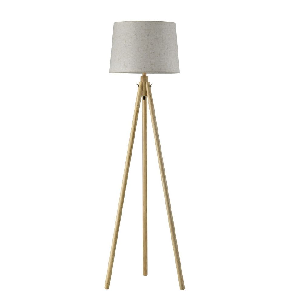 Торшер 40*40*133 см, 1*E27 Gerhort G61605/1F WD WT, Дерево