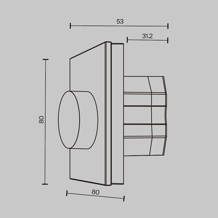 Роторная панель управления DALI DT6 DIM Maytoni 721034, черный