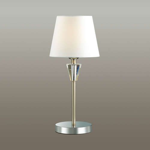 Настольная лампа Lumion Loraine 3733/1T Хром/белый, диаметр 20 см