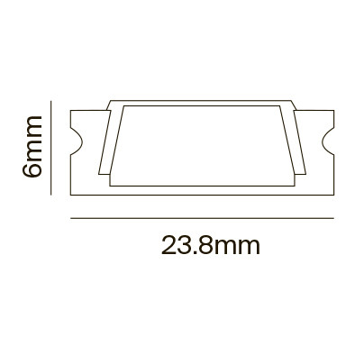 Алюминиевый профиль  Накладной 2000*24*6 мм Maytoni Technical Led Strip ALM002S-2M Серебро, цена за штуку