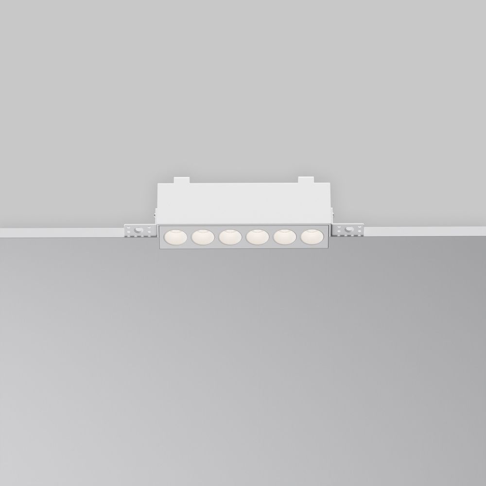 Встраиваемый светильник  DL065-12W3-6K-TRS-W 18,2*2,95*-6 см, *LED*12W, 6000K, Maytoni technical Points DL065-12W3-6K-TRS-W, Белый