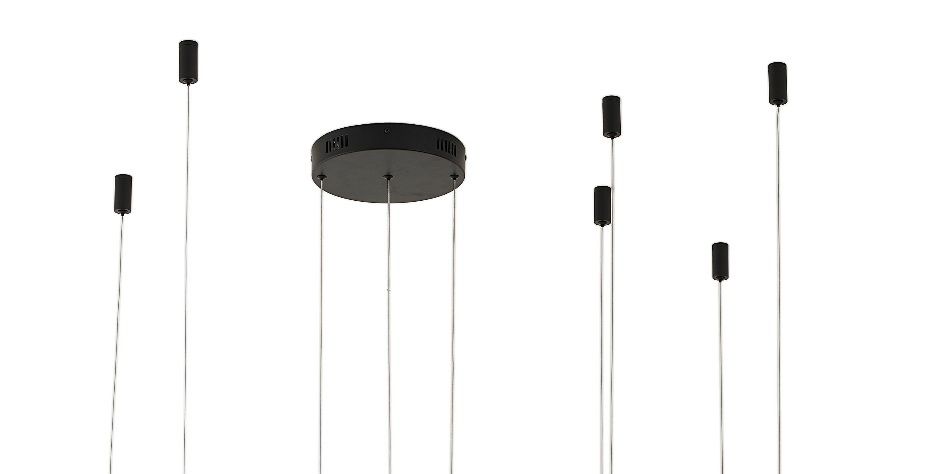 Светильник подвесной 40/60 см, LED 63W 4000K антрацит Zortes Ringolight ZRS.33321.63F
