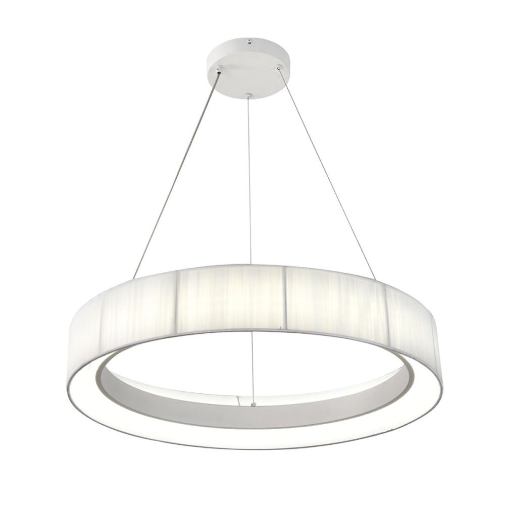 Подвесной светильник 58 см, 45W, 3000-6000K, Indigo Luminosa 13041/C/1P White V000210L, белый