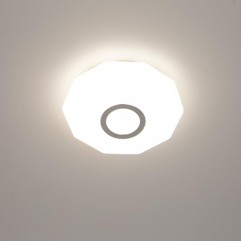 Светильник 20 см, 13W, 3000K-5500K Citilux Диамант Смарт CL713A10G хром
