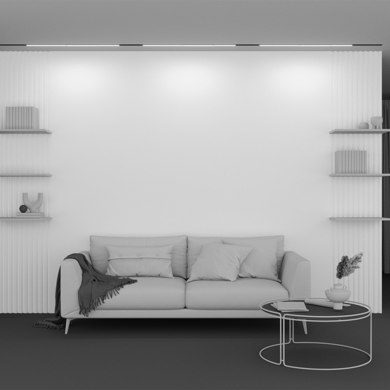 Светильник на шине 90,4*2,2*4,4 см LED, 30W, 3000К, Maytoni Technical BASIS TR030-2-30W2.7K-B черный