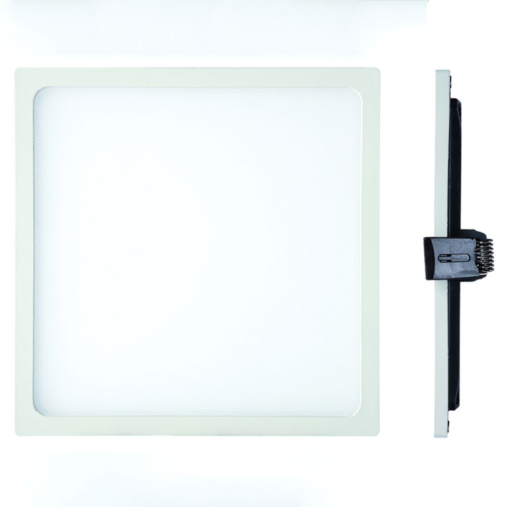 Светильник встраиваемый 9*9*2,5-2,5 см, вр 8 см, *LED*6W, 4000K, Mantra Saona MANC0190, матовый белый
