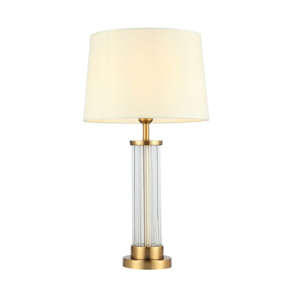 Настольная лампа 38*38*68 см, 1*E27 Gerhort G32145/1T BRS+CL WT, Бронза;Прозрачный