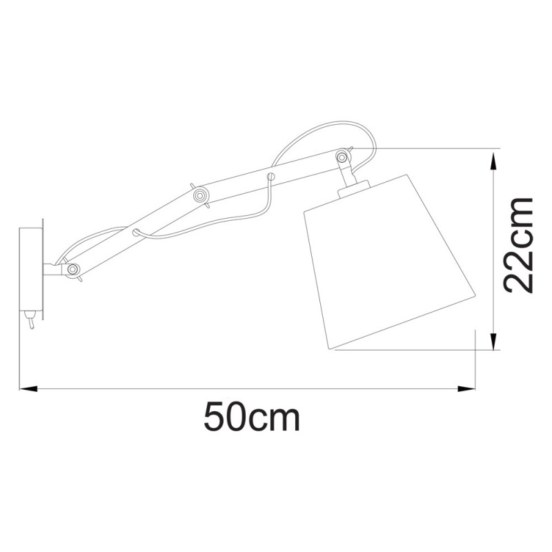 Бра ArteLamp Pinoccio A5700AP-1WH белый