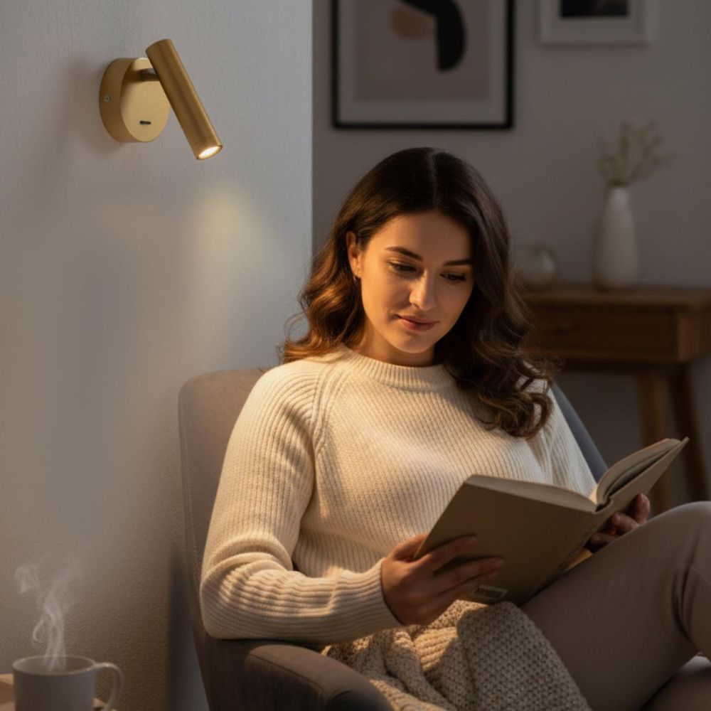 Светильник 11 см, 3W, 3000K, Citilux DEKART CL704102, золото