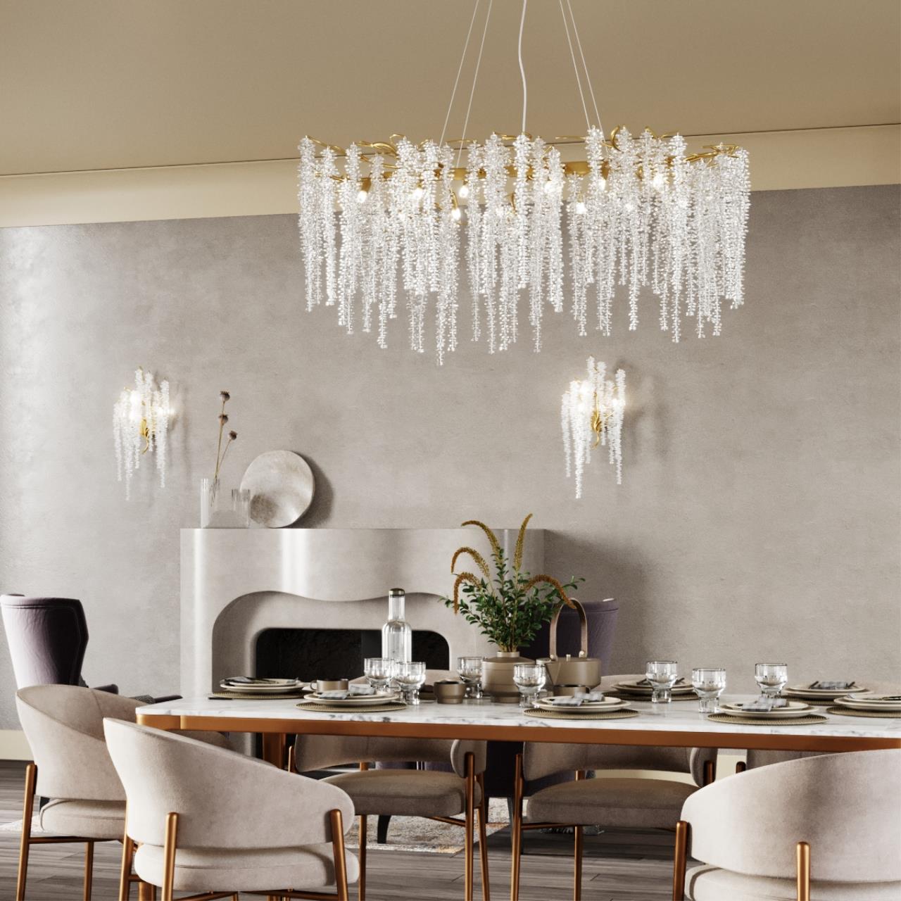 Светильник 60 см, Odeon Light Banche 5005/8C, золото