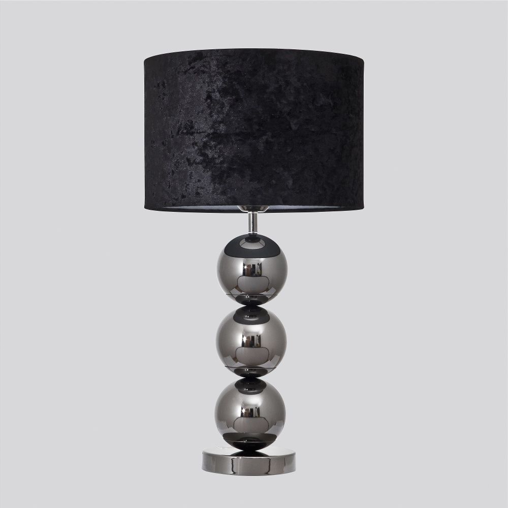 Настольный светильник 30*30* см, Е27 1x40ВтW, , Дымчатый, Хром MODELUX ML.701.01TL BK